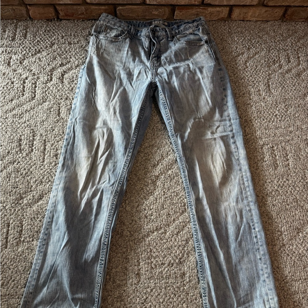 BKE Men's Faded Denim Jeans Tyler